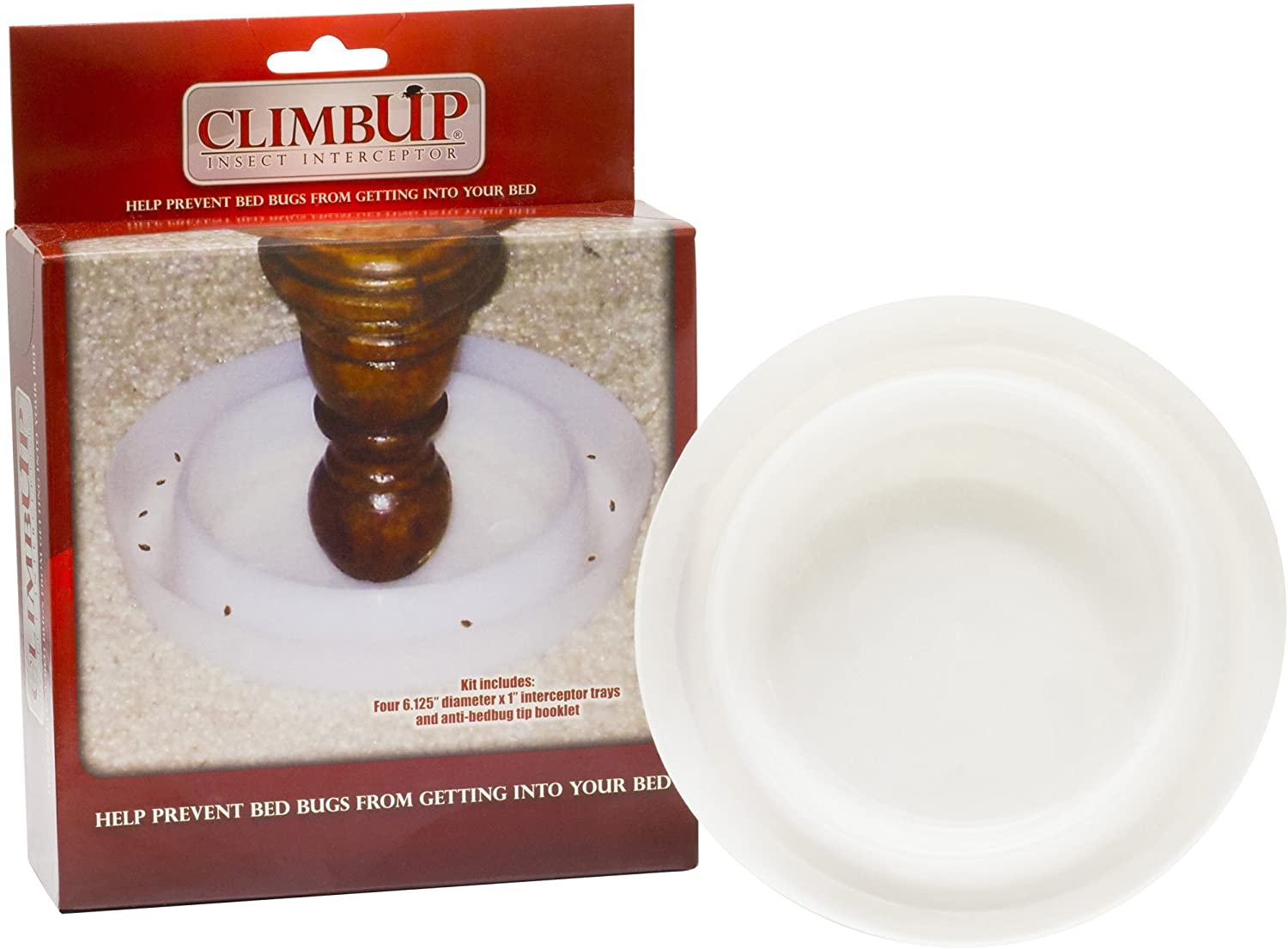 Climbup Insect Interceptor Bed Bug Trap, 4ct